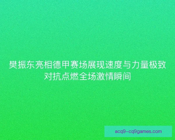 樊振东亮相德甲赛场展现速度与力量极致对抗点燃全场激情瞬间